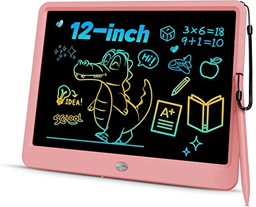 proffisy LCD Writing Tablet, Proffisy 12Inch/30.4 cm Erasable Writing Pad, Paperless Digital Tablet E-Writer Pad for Kids Children at Home and School(Multicolor-Pink) proffisy LCD Writing Tablet, Proffisy 12Inch/30.4 cm Erasable Writing Pad, Paperless Digital Tablet E-Writer Pad for Kids Children at Home and School(Multicolor-Pink)