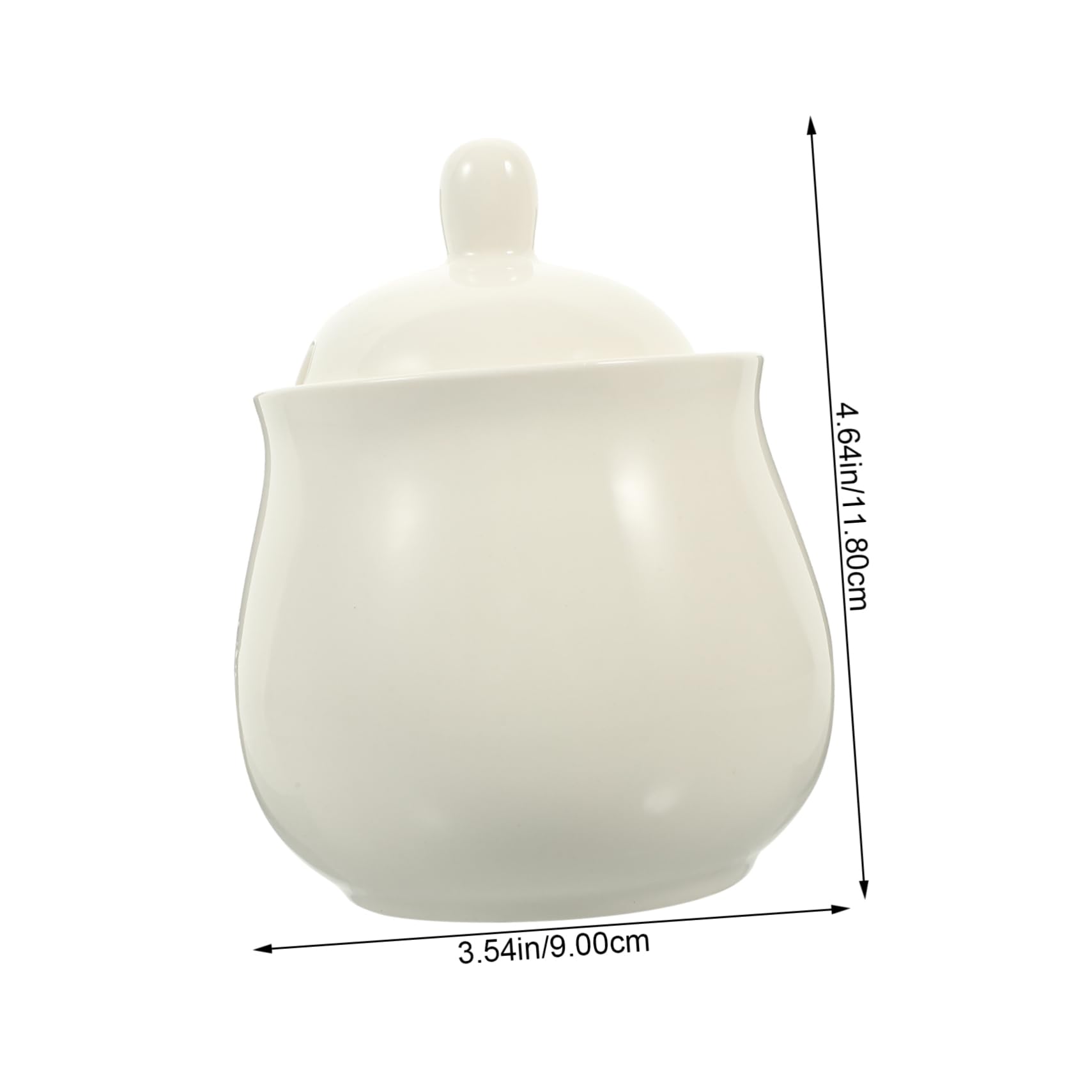 FUNOMOCYA 1 Set Ceramic Sugar Bowl Spice Holder with Lid Container with Lid Flour Containers Sugar Storage Jar Sugar Dispenser Sugar Packet Holder Sugar Cellar Salt and White Ceramics