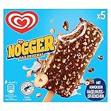 Langnese Nogger Eis am Stiel Vanille- und Schokoladeneis mit Rainforest Alliance-zertifiziertem Kakao 94 ml 5 Stück