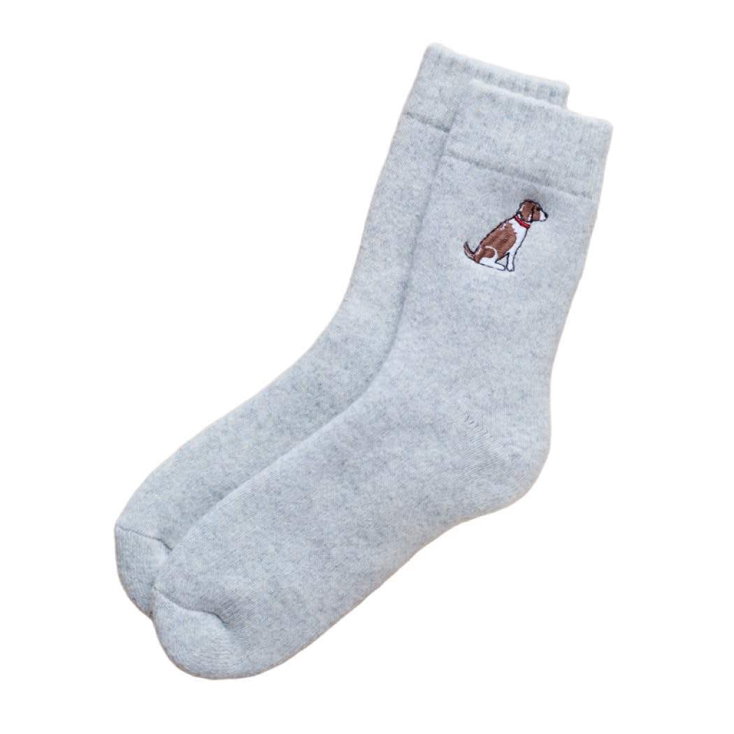 Sweet William Designs Unisex Pale Grey Liver & White Springer Spaniel Dog Walking Socks