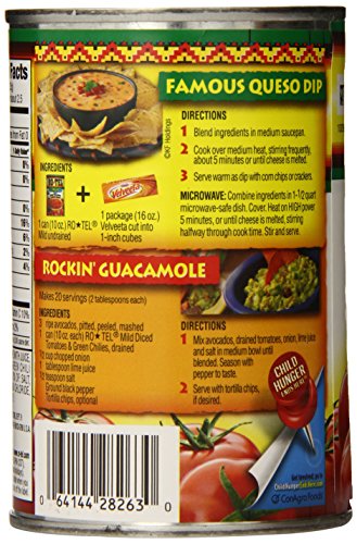 ROTEL Mild Diced Tomatoes and Green Chilies, 10 Ounce, 12 Pack