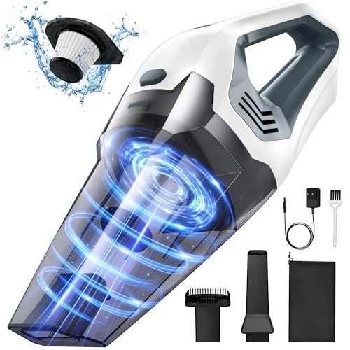 Portutif Cordless Handheld Vacuum Cleaner, 9000PA Powerful Suction 20-25Mins Long Runtime...