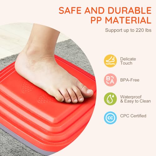 Image of VEVOR Balance Stepping Stones for Kids, 10 PCS, Up to 220 lbs, Non-Slip Toddlers Sensory Stepping Stones, Obstacle Course Coordination Game Toys Indoor or Outdoor Play for Children Aged 3 4 5 6 7 8+