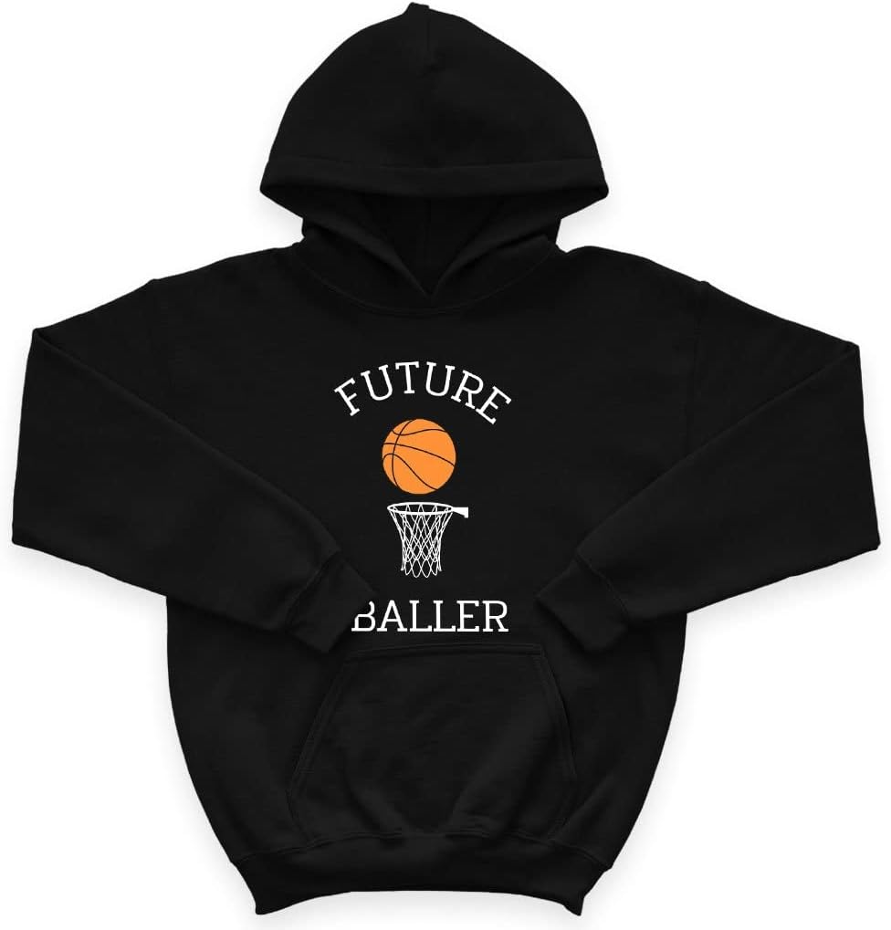 Future Baller Kids' Sponge Fleece Hoodie - Basketball Kids' Hoodie - Sport Hoodie for Kids