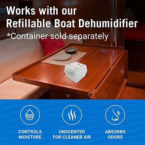 Image of 4 Pack Moisture Absorber Refill Bags, Unscented and Fragrance-Free Pellet Packs, Dehumidifier Refills for Buckets, Ideal for Eliminating Odors and Damp Air in Basement, Closet, Home, RV, and Boating
