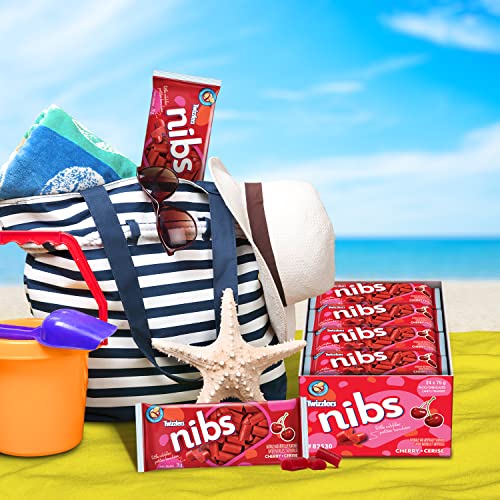 Twizzlers Licorice, Cherry Nibs, 24Pk/75G/2.6 Oz. Bags, (Imported From Canada) #TOP3