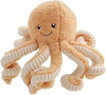 NatureMan 15.7 Inches Cute Octopus Plush Toys,Soft Octopus Stuffed Animals,Girls and Boys Birthday GiftsBrown