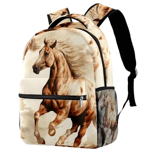 Sac à dos voyage motif cheval cadeau idéal fille et garçon taille unique