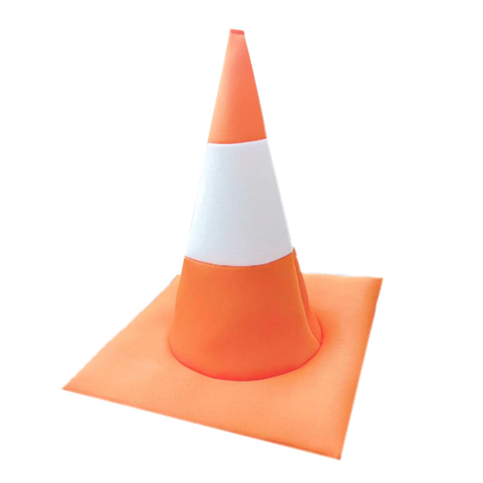 Uqezagpa Unisex Kids B Traffics Cone Hat For Children Adult Irthday Party Costume Hat For Family Gathering Cosplay Theme Party Headgear Stage Accessories