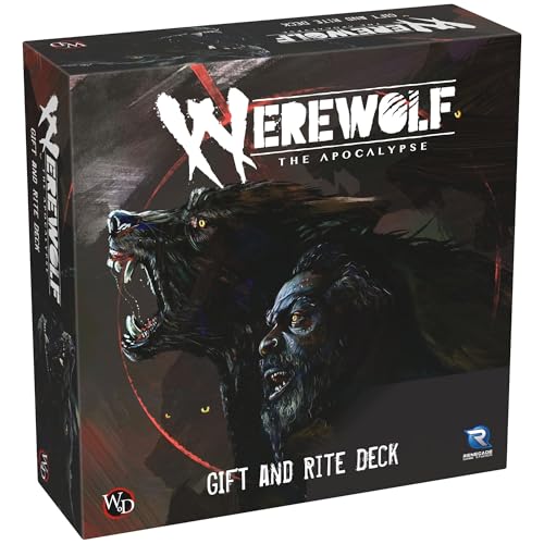 Image of Renegade Games: Werewolf: The Apocalypse Gift & Rite Deck - Reference Card Expansion, All of The Gifts & Rites from The Core Rules, RPG Accessory