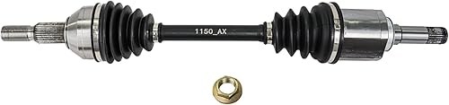 Miniatura 4 de Detroit Axle - Eje CV delantero izquierdo para Chevrolet Traverse Buick Enclave GMC Acadia Limited Saturn Outlook, reemplazo del conjunto del eje