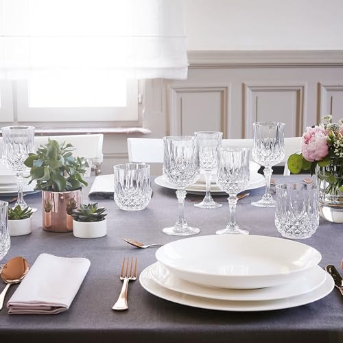 Miniatura 5 de Cristal D Arques Paris Longchamp 6 Vasos Bajos De 32 Cl De Kwarx Brillo, Transparencia Y Alta Resistencia Molduras Icónicas Fabricado En Francia