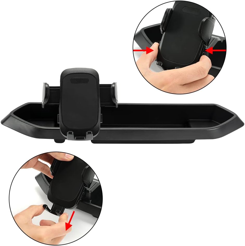 SUNPIE Dash Tray Mount Phone Holder Compatible with JL JLU 2018 2019 2020 2021 2022(Interior Accessories)
