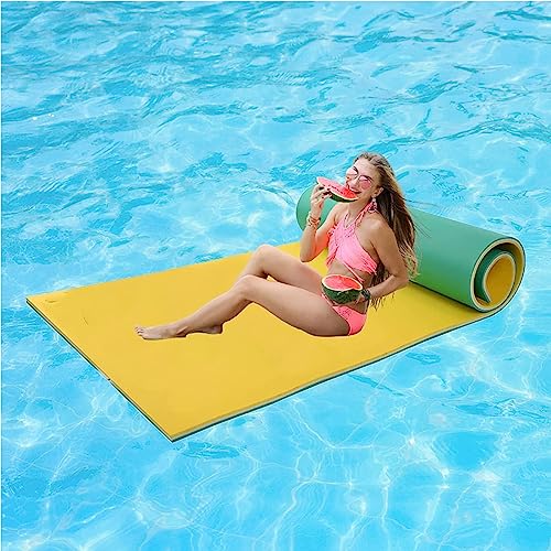 WolFum Colchoneta de natación de agua Xpe para adultos, para entretenimiento en la piscina, ideal para tomar el sol, deportes acuáticos