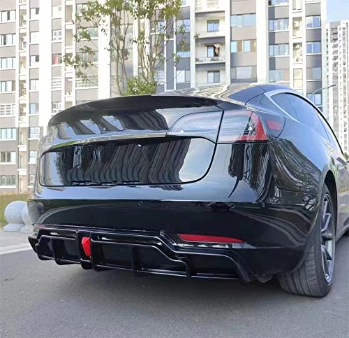 Diffuseur arrière Tesla Model 3 protège pare-chocs des rayures noir