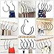 Schalbügel, Schalhalter, Gürtelhalter, Gürtel Ring, Schal HäNgende Ringe, Huthalter Haken, Krawattenhalter, Rutschfester Organizer Halter für Schals, Krawatten, Gürtel, Handtücher, Taschen, 3 Stück