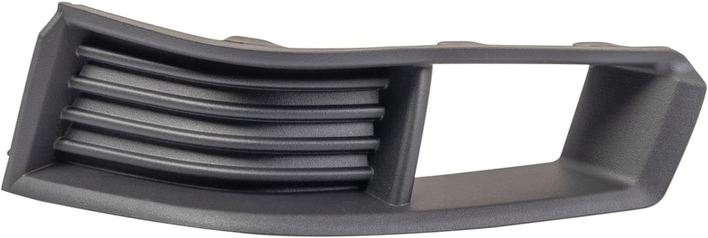 DAT AUTO PARTS Front Left Driver Side Bumper Insert Fog Light Bezel Cover Grille Trim Molding Replacement For 2008-2014 Cadillac CTS Black Textured Plastic GM1038113 20757039