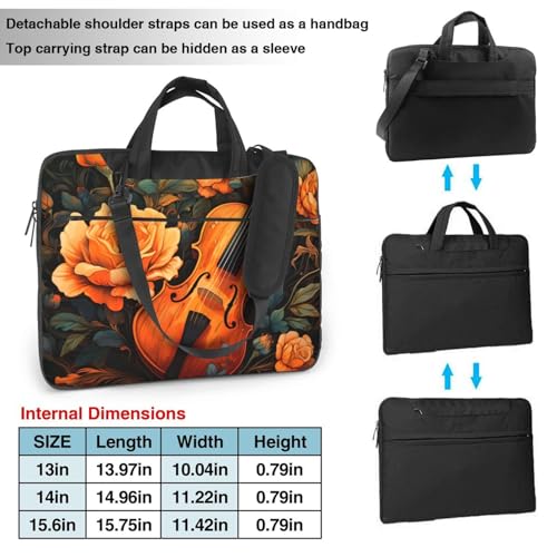 Laptop Bag para mujeres y hombres con correa y asa miniatura 2