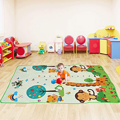 Kuber Industries Memory Foam Reversible Waterproof Kid’s Crawling Play Mat - Multi Color and Design