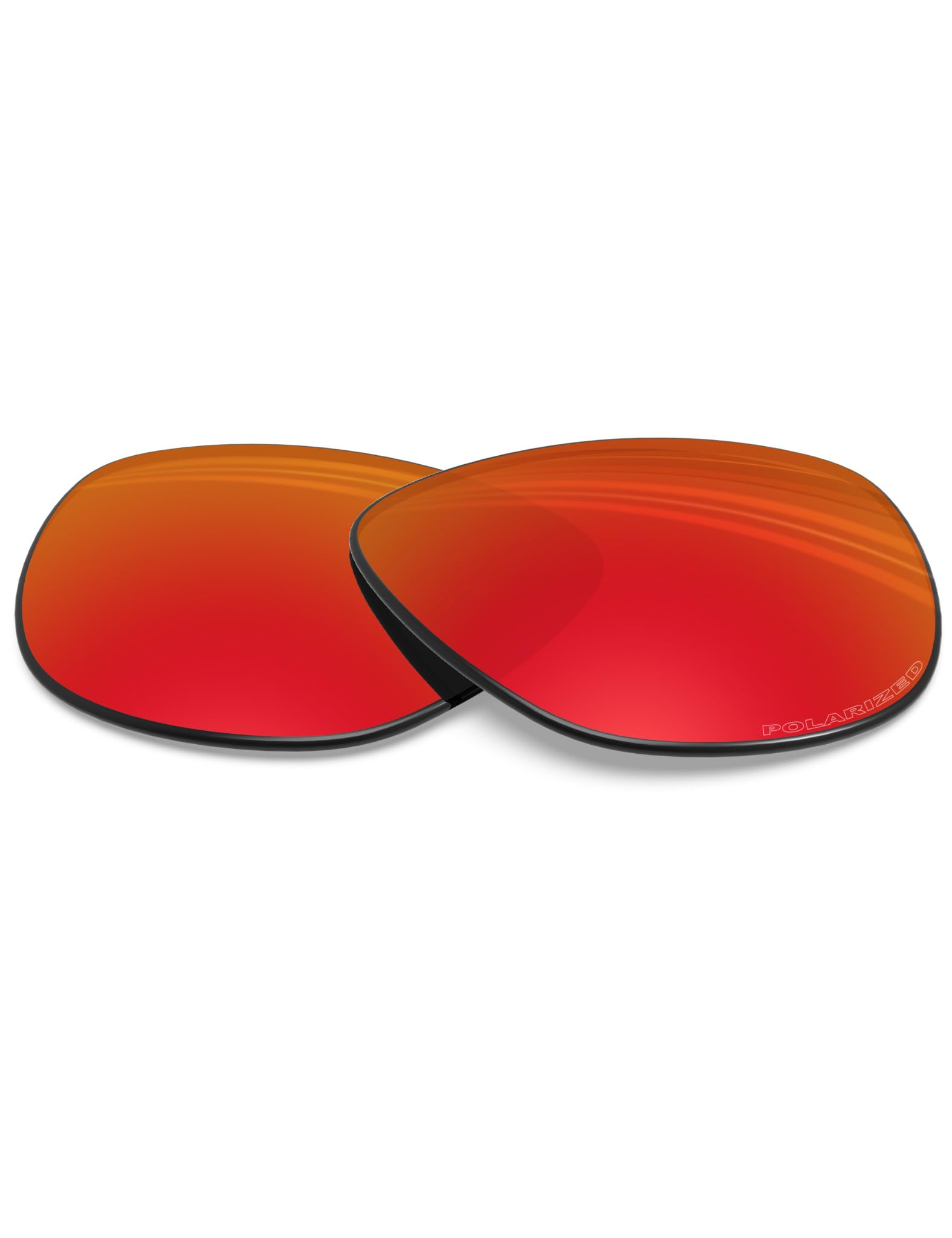 BlazerBuck Anti-salt Polarized Replacement Lenses for Oakley Frogskins OO9013 - Fire Red