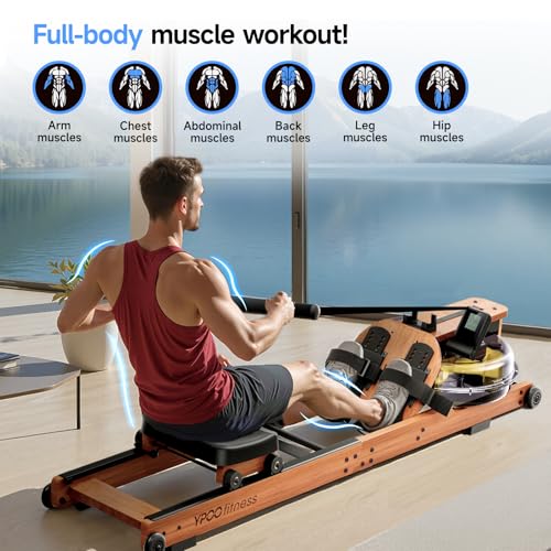 Image of Rowing Machine for Home, 350 LB Capacity, 16-Level Silent Resistance, Magnetic Rowing Machines for Home Foldable, Full-Body Workout Compact Rowing Machine for Cardio & Strength with APP Support