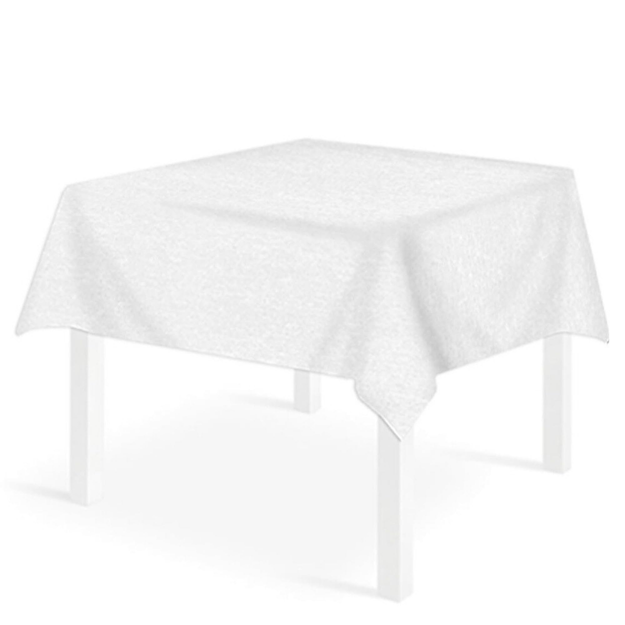 Manteles cubremanchas desechables blanco TNT 100 x 100 cm resistentes tipo tela alta gramaje 48 g manteles fiesta restaurante pizzería agroturismo trattoria mantel desechable impermeable (400)