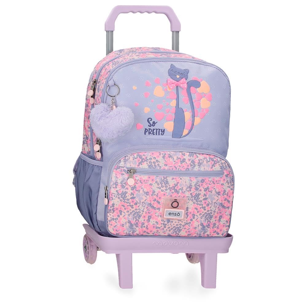 Enso So Pretty Mochila Escolar con Carro Multicolor 32x44x17 cms Poliéster