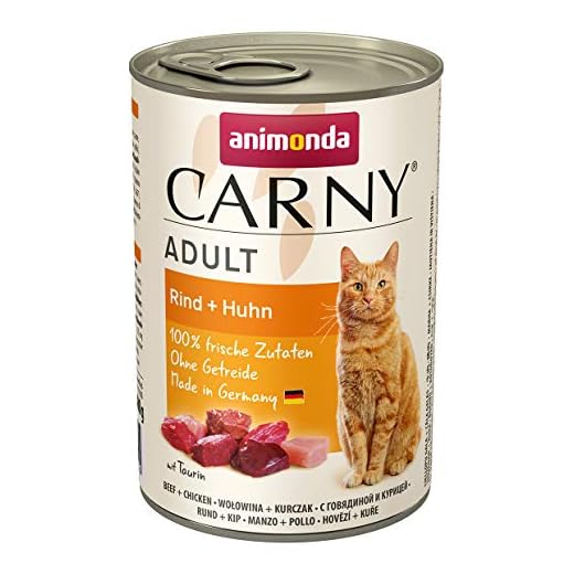 Carny Katzen Nassfutter Rind + Huhn 6 x 400g