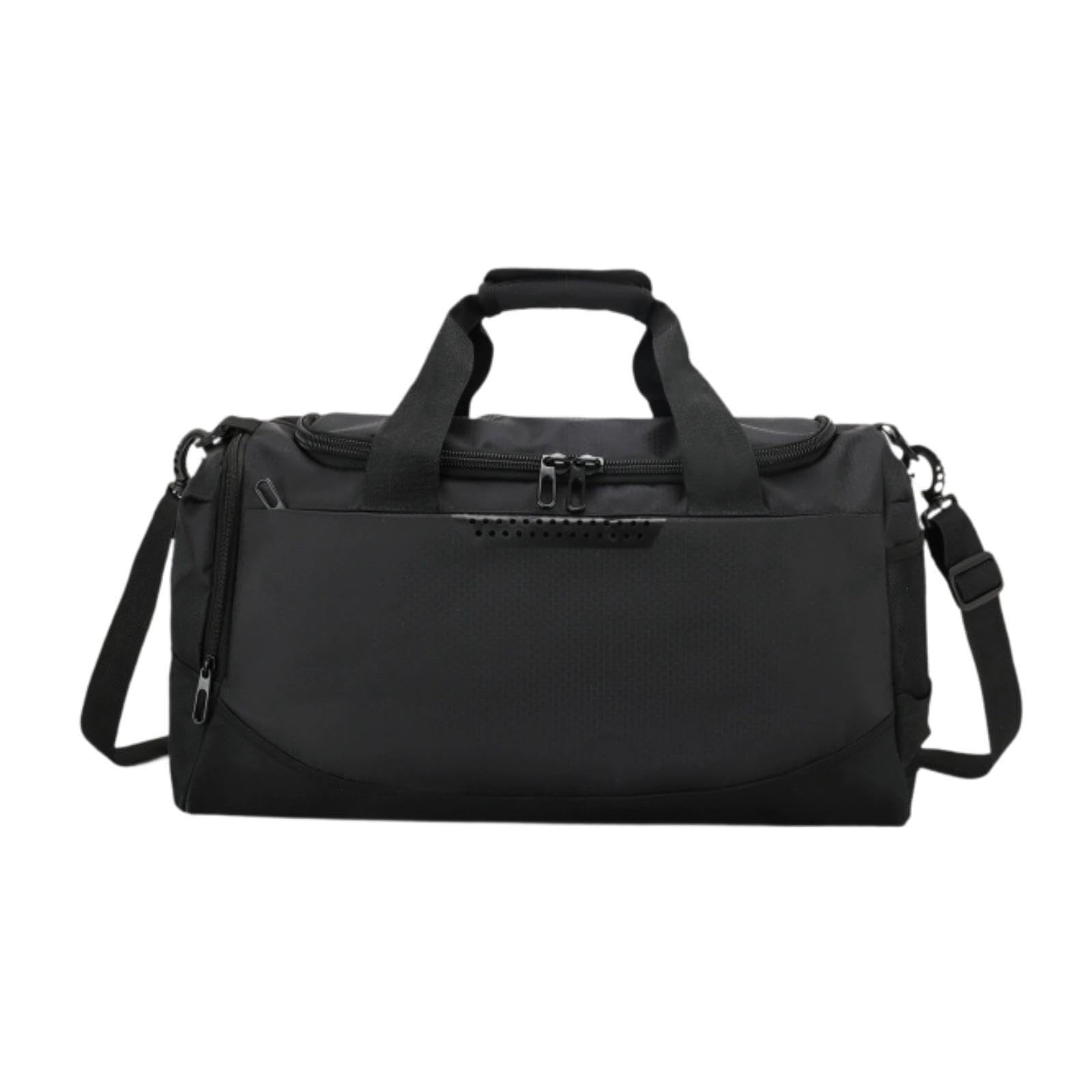 Gym Bag Lightweight with Detachable Adjustable Shoulder Strap Basketball Bag Black-image-32