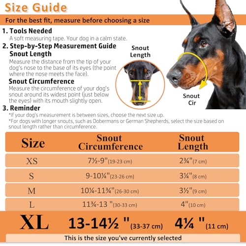 image for BARKLESS Dog Muzzle, Basket Muzzle for Biting, Chewing and Scavenging,