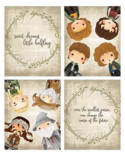 Image of My Precious - Hobbit Book Movie Quotes Wall Art Decor Prints Home Room Bathroom Nursery Decoration (Tan Nursery)