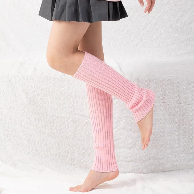 Leg warmers for girls Knitted Stirrup Leg Warmers for women Winter Extra Soft long leg warmers for Yoga Dance4