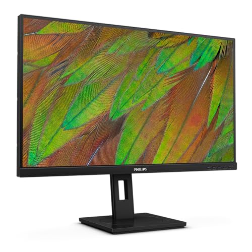 Philips 27B1U3900 - Monitor Ultra HD de 27 Pulgadas, Ajustable en Altura, Altavoces, Adaptive Sync (3840x2160, 60 Hz, 2X HDMI 2.0, 1x DisplayPort 1.4, 1x USB-C (90 W PD), RJ45, USB Hub) Negro