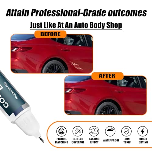 Image of 3U5 Supersonic Red Touch Up Paint for Toyota, Car Paint Pen Scratch Repair Two-In-One Touch Up Paint, Premium Car Scratch Remover for Deep Scratches