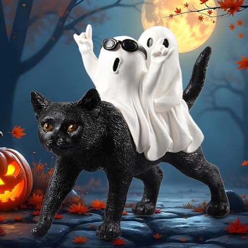 MAYIPLAY Ghost Decor Halloween Decorations Indoor Black Cat Spooky Gifts for Women - image 1