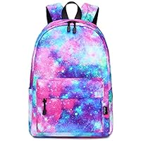 abshoo Lightweight Water Resistant Galaxy Backpacks For Teen Girls Boys School Bookbags (Galaxy A)