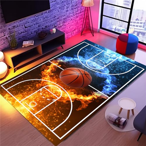 Tapete decorativo deportivo 3'x5' para habitación de niños miniatura 1