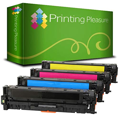 4 Compatibles 718 Cartuchos de tóner para Canon i-SENSYS LBP7200 LBP7200CDN LBP7210CDN LBP7660CDN MF8330CDN MF8340CDN MF8350CDN MF8380CDW MF8580CDW - Negro/Cian/Magenta/Amarillo, Alta Capacidad