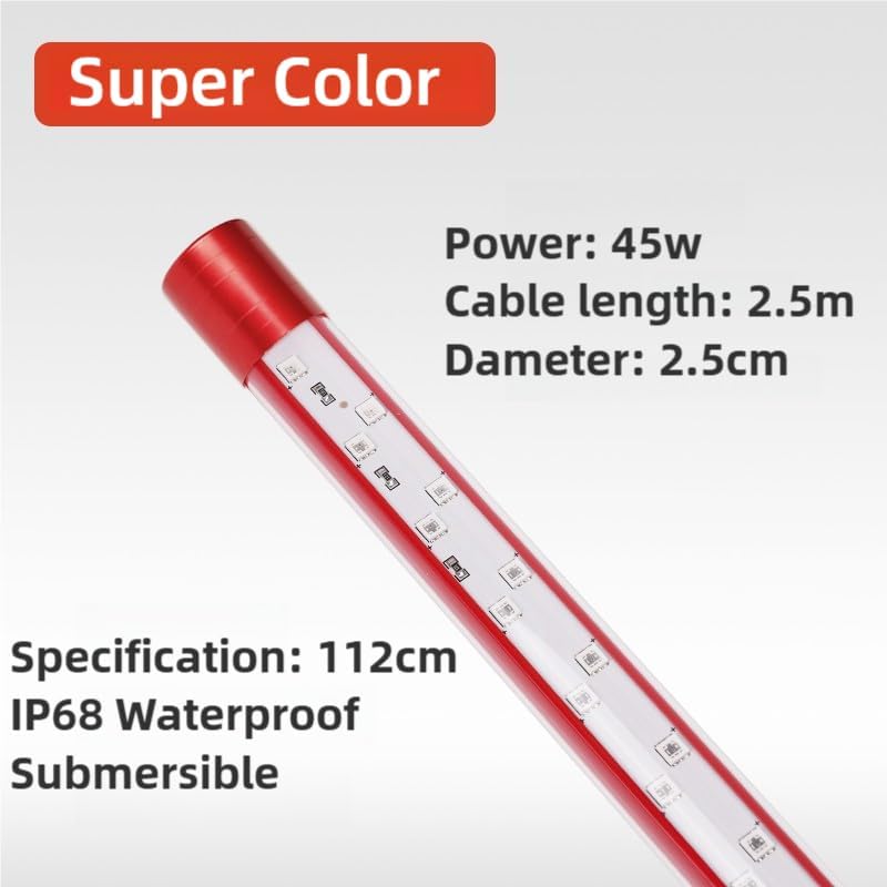 Mayin Arowana Tanning Light Aquarium Special Color-Enhancing Viewing LED Lamp for Multi-Size Fish Tank (112cm-45w)