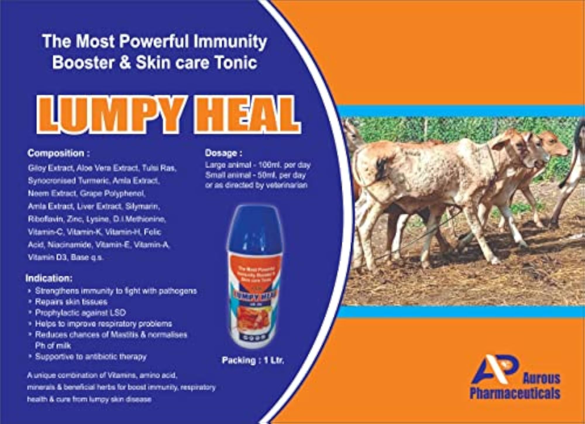 Pharma Lumpy HEAL Energy & Immunity Booster, Skin Care Tonic