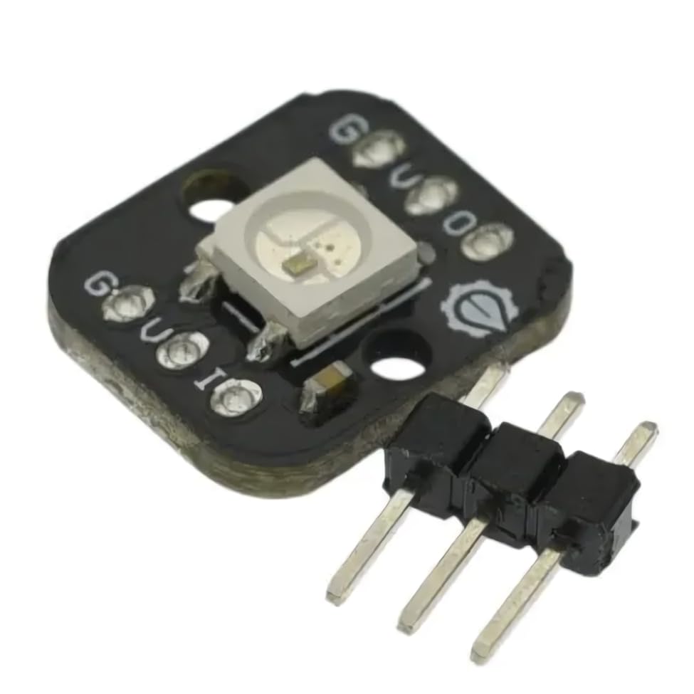 WS2812B RGB Full Colour LED Array Modules, DC 5V, Black/White PCB