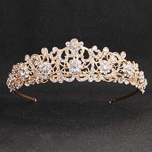 ABOOFAN 1 Pc Requintado Do Vintage Coroa de Noiva Cabelo Decoração Vestido de Noiva Coroa de Strass