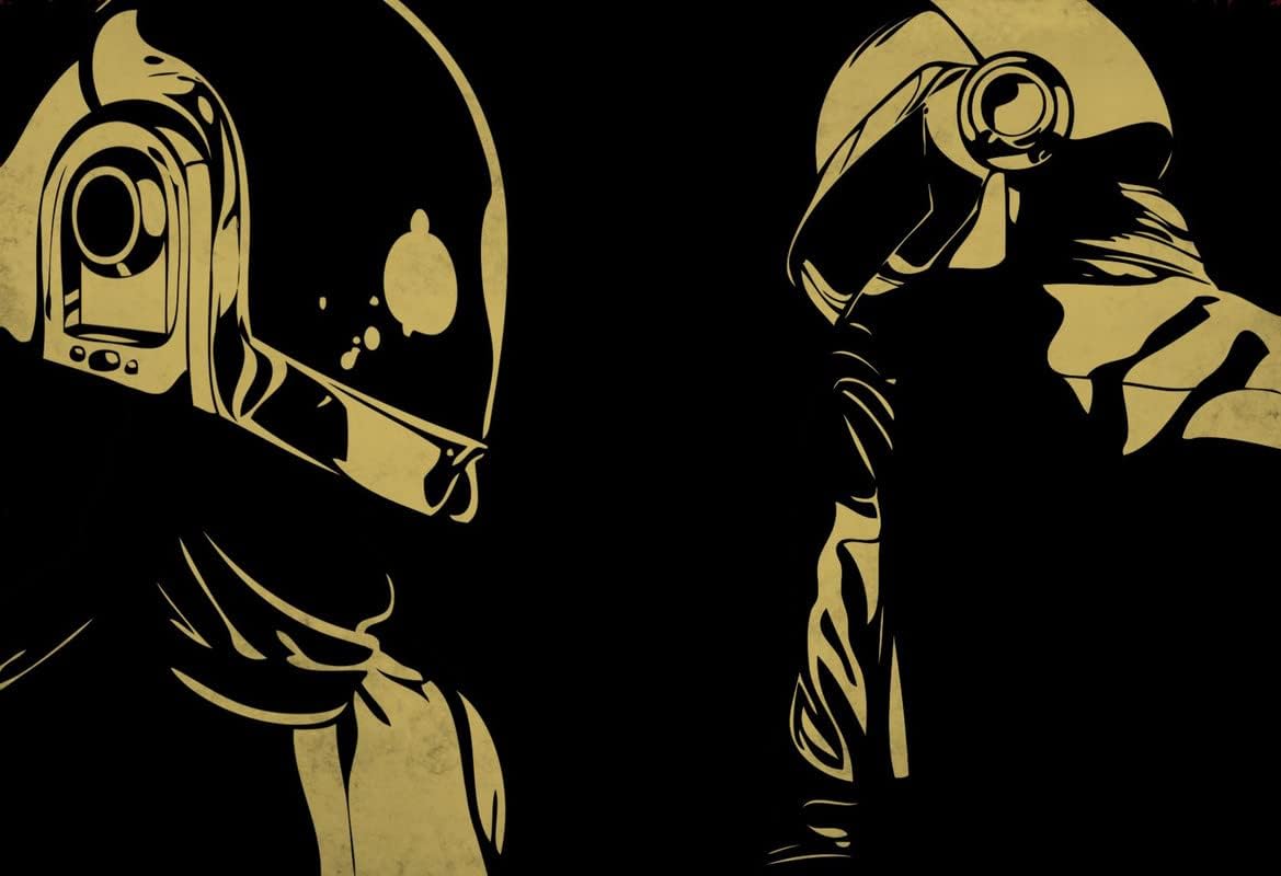 POSTERMALL Music Daft Punk Band (Music) France Canvas Print (36x24 Inches, Canvas Media, Multicolor) sl566