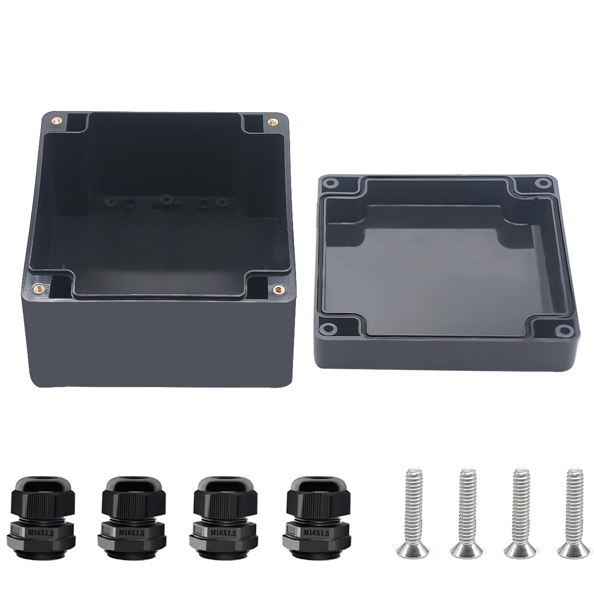 Project Box Connection Snapklik.com : Otdorpatio Project Box ABS Black Electrical Boxes IP67 ...