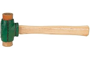 GARLAND MFG, 31002, SIZE 2 SPLIT-HEAD RAWHIDE HAMMER - Durable and Efficient Striking Tool