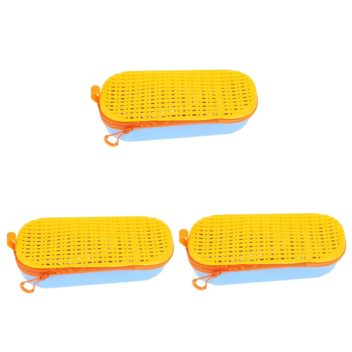 INOOMP 3 Pezzi Scatola Portaoggetti Per Occhialini Da Nuoto Scatole Custodie In Silicone Custodia Per Occhialini Da Nuoto Con Foro Di Scarico Custodie Protettive Per Occhialini Da Nuoto
