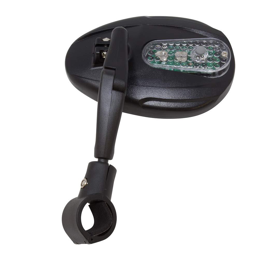 Fenix 3D Bicycle Mirror Handlbar Mount 2200SCF W/Led Flashing Light Black