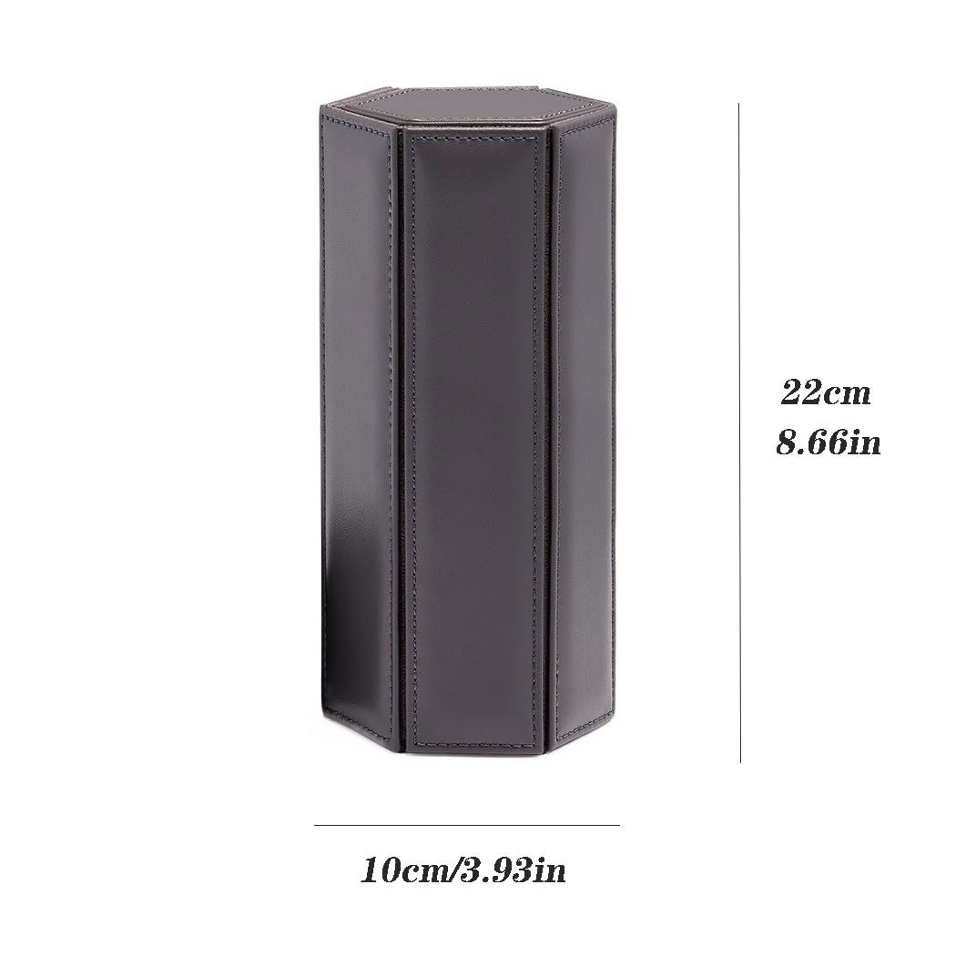 Boîte de rangement pour montres Boîte de rangement montre en cuir PU, sac voyage Portable haut gamme, organisateur (à l'exclusion des montres)