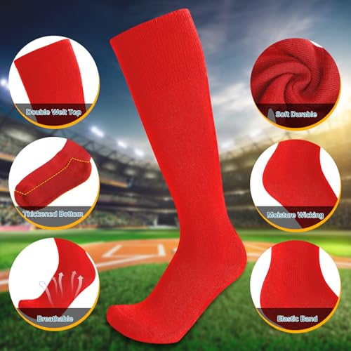 Image of Baseball Socks and Belt Combo for Youth Adult - Softball Socks and Belt for Boys and Girls
