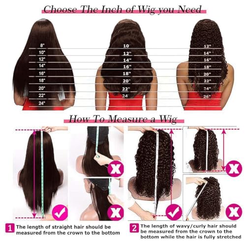 Image of WENYAN Chocolate Brown Headband Wig Human Hair Deep Wave 18 Inch Curly Wigs | Glueless None Lace Front Curly Half Wigs for Black Women,Brazilian Virgin Hair Wear and Go Wig,Machine Made,150% Density